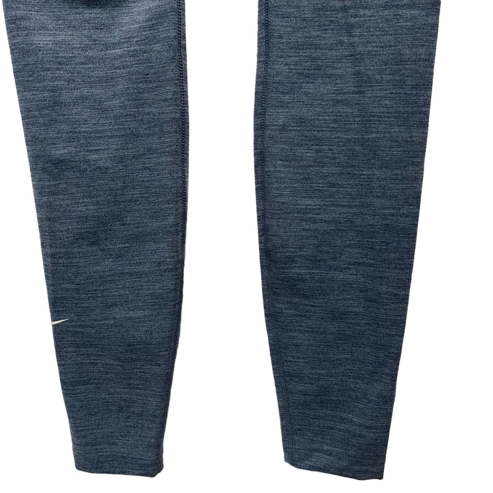Nike One Luxe Blue Heathered Mid Rise Tights Women’s Leggings Size Extra Small - Picture 4 of 9